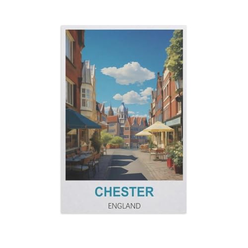 Erwachsene Kinder Puzzles 1000 Teile Puzzle，Chester, England，einfaches Puzzle Spiel Rolle Puzzle Bildung Spielzeug Spiel Familie Dekoration（38x26cm）-GI10 von YYHMKBYY