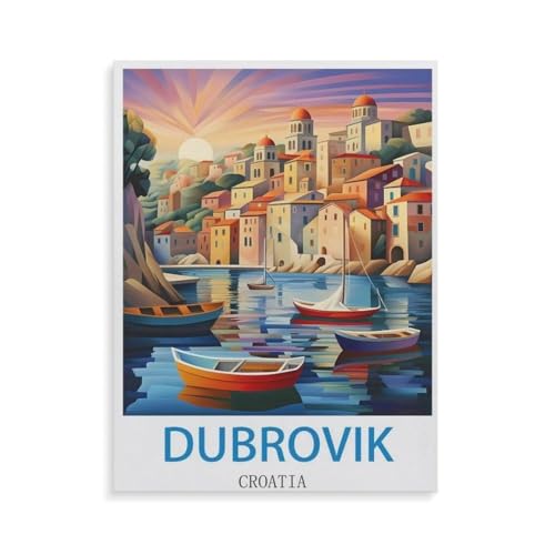 Erwachsene Kinder Puzzles 1000 Teile Puzzle，Dubrovik，einfaches Puzzle Spiel Rolle Puzzle Bildung Spielzeug Spiel Familie Dekoration（50x70cm）-N20 von YYHMKBYY
