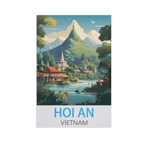 Erwachsene Kinder Puzzles 1000 Teile Puzzle，Hoi An，einfaches Puzzle Spiel Rolle Puzzle Bildung Spielzeug Spiel Familie Dekoration（38x26cm）-FU90 von YYHMKBYY