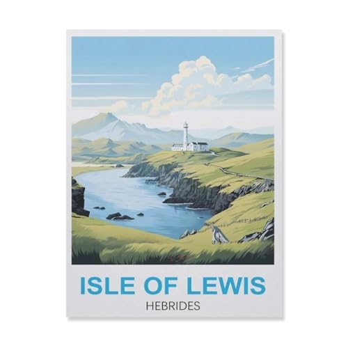 Erwachsene Kinder Puzzles 1000 Teile Puzzle，Insel Lewis Hebriden，einfaches Puzzle Spiel Rolle Puzzle Bildung Spielzeug Spiel Familie Dekoration（50x70cm）-GL5 von YYHMKBYY