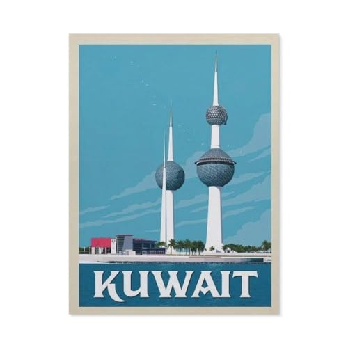Erwachsene Kinder Puzzles 1000 Teile Puzzle，Kuwait, Naher Osten，einfaches Puzzle Spiel Rolle Puzzle Bildung Spielzeug Spiel Familie Dekoration（38x26cm）-BL96 von YYHMKBYY