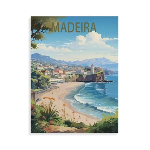Erwachsene Kinder Puzzles 1000 Teile Puzzle，Madeira Portugal See，einfaches Puzzle Spiel Rolle Puzzle Bildung Spielzeug Spiel Familie Dekoration（75x50cm）-N23 von YYHMKBYY