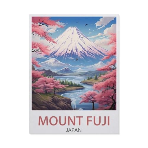 Erwachsene Kinder Puzzles 1000 Teile Puzzle，Mount Fuji, Japan，einfaches Puzzle Spiel Rolle Puzzle Bildung Spielzeug Spiel Familie Dekoration（38x26cm）-BF36 von YYHMKBYY