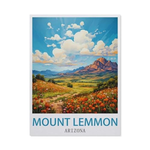 Erwachsene Kinder Puzzles 1000 Teile Puzzle，Mount Lemmon Arizona，einfaches Puzzle Spiel Rolle Puzzle Bildung Spielzeug Spiel Familie Dekoration（50x70cm）-BG9 von YYHMKBYY