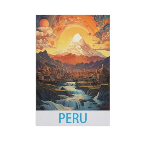 Erwachsene Kinder Puzzles 1000 Teile Puzzle，Peru，einfaches Puzzle Spiel Rolle Puzzle Bildung Spielzeug Spiel Familie Dekoration（38x26cm）-FR98 von YYHMKBYY