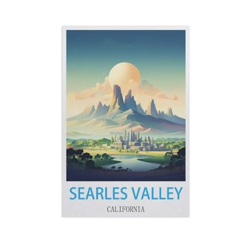 Erwachsene Kinder Puzzles 1000 Teile Puzzle，Searles Valley, Kalifornien，einfaches Puzzle Spiel Rolle Puzzle Bildung Spielzeug Spiel Familie Dekoration（38x26cm）-GF91 von YYHMKBYY