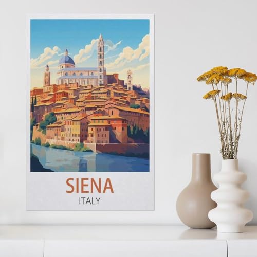 Erwachsene Kinder Puzzles 1000 Teile Puzzle，Siena, Italien，einfaches Puzzle Spiel Rolle Puzzle Bildung Spielzeug Spiel Familie Dekoration（75x50cm）-Z4 von YYHMKBYY