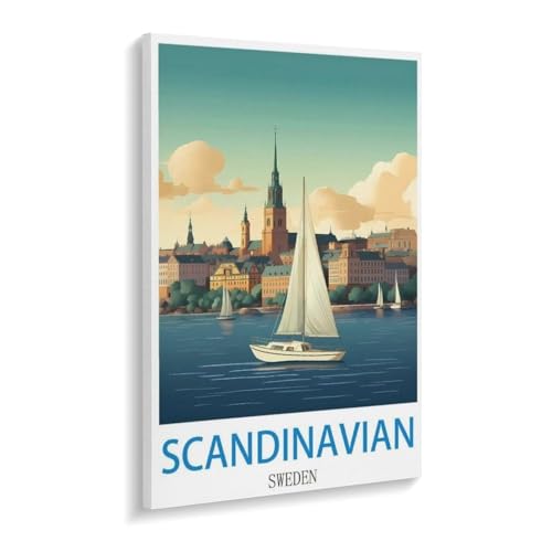 Erwachsene Kinder Puzzles 1000 Teile Puzzle，Skandinavisch Schweden，einfaches Puzzle Spiel Rolle Puzzle Bildung Spielzeug Spiel Familie Dekoration（75x50cm）-V39 von YYHMKBYY