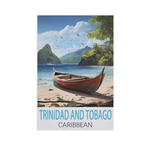 Erwachsene Kinder Puzzles 1000 Teile Puzzle，Trinidad und Tobago Karibik，einfaches Puzzle Spiel Rolle Puzzle Bildung Spielzeug Spiel Familie Dekoration（75x50cm）-FP79 von YYHMKBYY