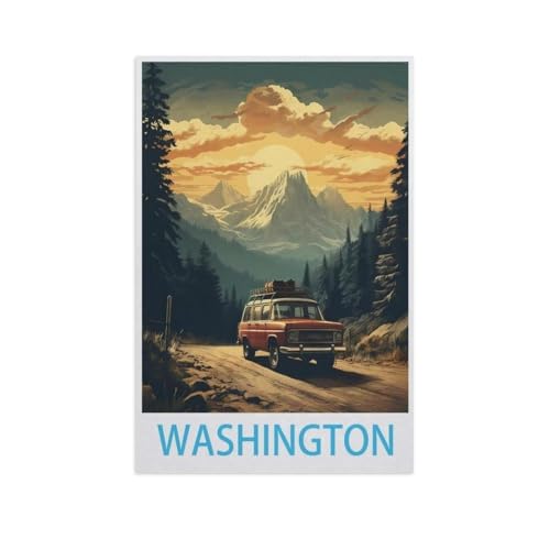 Erwachsene Kinder Puzzles 1000 Teile Puzzle，Washington，einfaches Puzzle Spiel Rolle Puzzle Bildung Spielzeug Spiel Familie Dekoration（75x50cm）-FW36 von YYHMKBYY