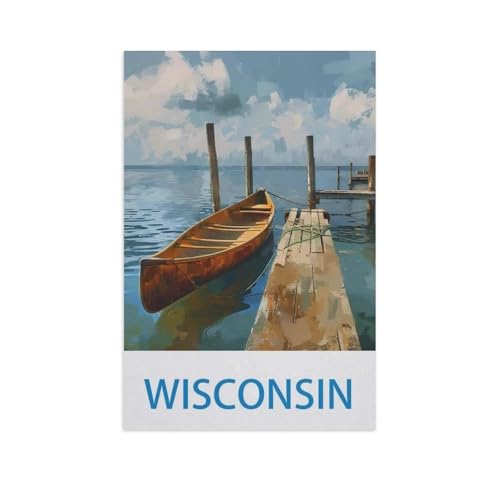 Erwachsene Kinder Puzzles 1000 Teile Puzzle，Wisconsin，einfaches Puzzle Spiel Rolle Puzzle Bildung Spielzeug Spiel Familie Dekoration（38x26cm）-GF18 von YYHMKBYY