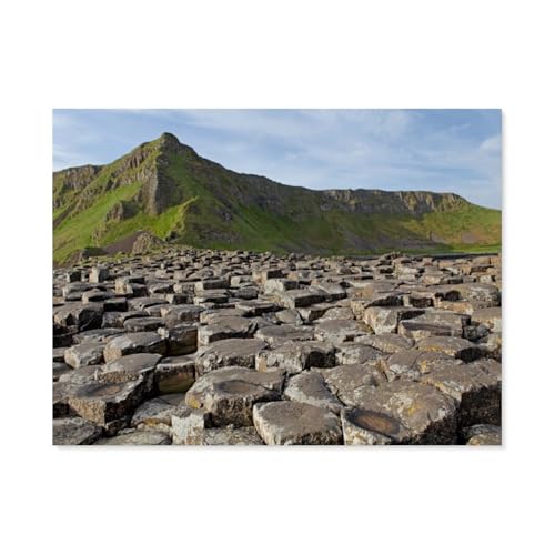 Erwachsene Puzzle 1000 Stück DIY Holz pielzeug，Basaltsäulen, Giants Causeway，Creative Einzigartiges Geschenk Persönlichkeit Spiel Erwachsener Kind Puzzle Spielzeug（75x50cm）-AT68 von YYHMKBYY