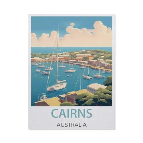 Erwachsene Puzzle 1000 Stück DIY Holz pielzeug，Cairns Australien，Creative Einzigartiges Geschenk Persönlichkeit Spiel Erwachsener Kind Puzzle Spielzeug（75x50cm）-EX66 von YYHMKBYY