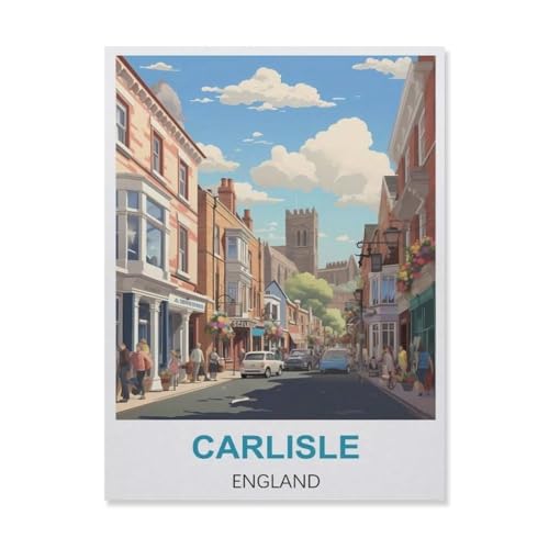 Erwachsene Puzzle 1000 Stück DIY Holz pielzeug，Carlisle England，Creative Einzigartiges Geschenk Persönlichkeit Spiel Erwachsener Kind Puzzle Spielzeug（75x50cm）-FF72 von YYHMKBYY