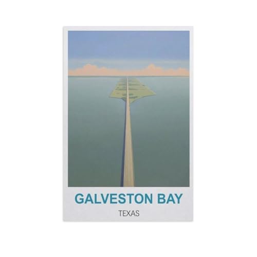 Erwachsene Puzzle 1000 Stück DIY Holz pielzeug，Galveston Bay, Texas，Creative Einzigartiges Geschenk Persönlichkeit Spiel Erwachsener Kind Puzzle Spielzeug（75x50cm）-GG85 von YYHMKBYY