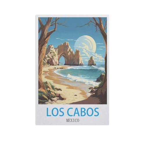Erwachsene Puzzle 1000 Stück DIY Holz pielzeug，Los Cabos, Mexiko，Creative Einzigartiges Geschenk Persönlichkeit Spiel Erwachsener Kind Puzzle Spielzeug（75x50cm）-GJ4 von YYHMKBYY