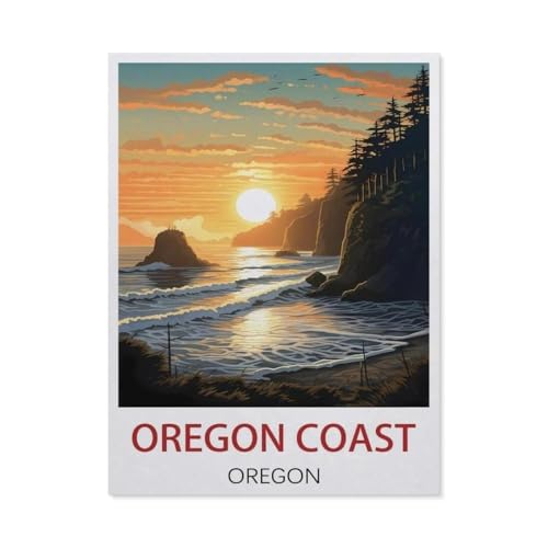 Erwachsene Puzzle 1000 Stück DIY Holz pielzeug，Oregon Coast, Oregon，Creative Einzigartiges Geschenk Persönlichkeit Spiel Erwachsener Kind Puzzle Spielzeug（75x50cm）-DI59 von YYHMKBYY