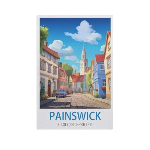 Erwachsene Puzzle 1000 Stück DIY Holz pielzeug，Painswick, Gloucestershire，Creative Einzigartiges Geschenk Persönlichkeit Spiel Erwachsener Kind Puzzle Spielzeug（75x50cm）-FZ52 von YYHMKBYY
