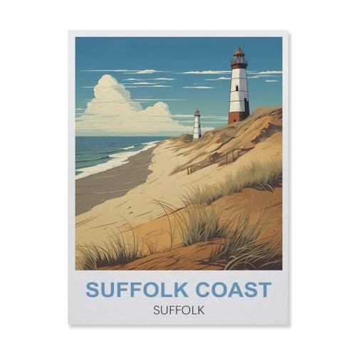 Erwachsene Puzzle 1000 Stück DIY Holz pielzeug，Suffolk Coast Suffolk Lighthouse，Creative Einzigartiges Geschenk Persönlichkeit Spiel Erwachsener Kind Puzzle Spielzeug（75x50cm）-EQ42 von YYHMKBYY