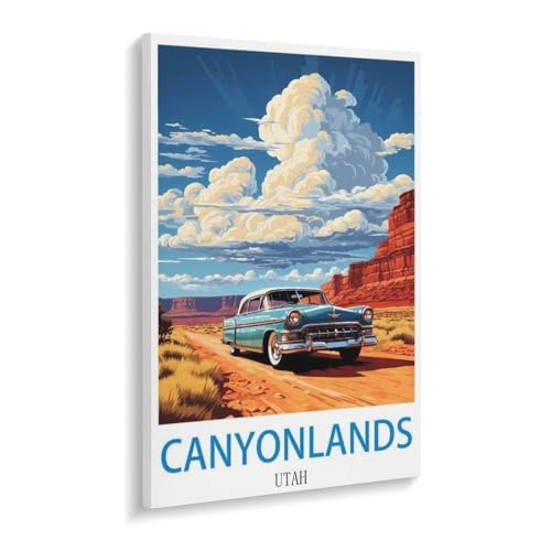 Erwachsene und Kinder Puzzle 1000 Teile Puzzle，Canyonlands National Park Utah，einfaches Puzzlespiel Rollenpuzzle Lernspiel Spielzeug Familie Dekoration（75x50cm）-U65 von YYHMKBYY