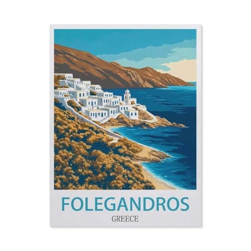 Erwachsene und Kinder Puzzle 1000 Teile Puzzle，Olegandros Griechenland，einfaches Puzzlespiel Rollenpuzzle Lernspiel Spielzeug Familie Dekoration（75x50cm）-EZ63 von YYHMKBYY