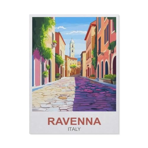 Erwachsene und Kinder Puzzle 1000 Teile Puzzle，Ravenna Italien，einfaches Puzzlespiel Rollenpuzzle Lernspiel Spielzeug Familie Dekoration（50x70cm）-FC58 von YYHMKBYY
