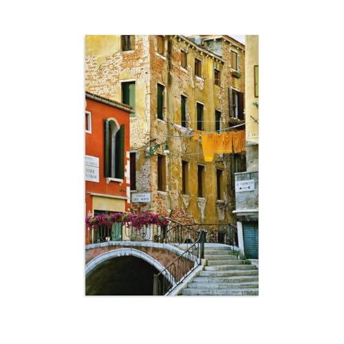 Erwachsene und Kinder Puzzle 1000 Teile Puzzle，Venedig，einfaches Puzzlespiel Rollenpuzzle Lernspiel Spielzeug Familie Dekoration（50x70cm）-AU19 von YYHMKBYY