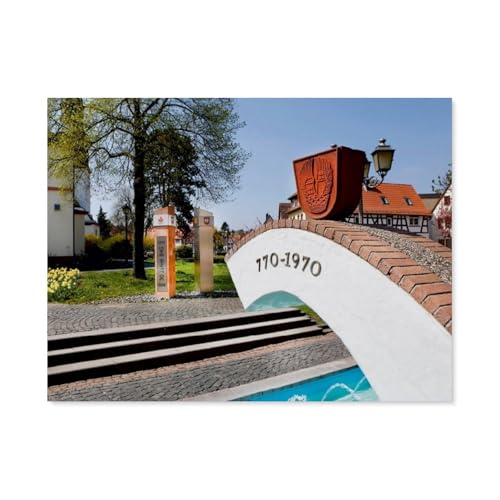 Eschborn，1000 Stück Erwachsene Papier Landschaft Puzzles Für Kinder Lernspielzeug Geschenke（50x70cm）-AQ50 von YYHMKBYY