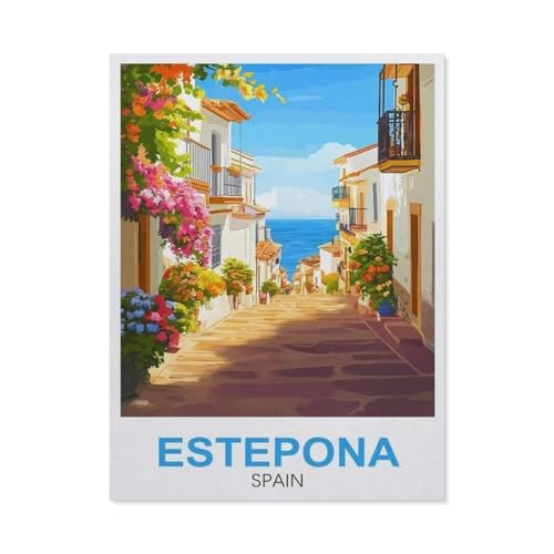 Estepona Spanien，Puzzles 1000 Teile für Erwachsene, Klassische Puzzle Kinder Puzzle Herausfordernde Und Schwierige Rätsel für Erwachsene Und Jugendliche（50x70cm）-FC40 von YYHMKBYY