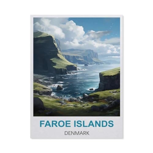 Faröer Inseln, Dänemark，Puzzles, 1000-teiliges Puzzle Für Erwachsene Und Kinder Ab 10 Jahren（38x26cm）-DH45 von YYHMKBYY