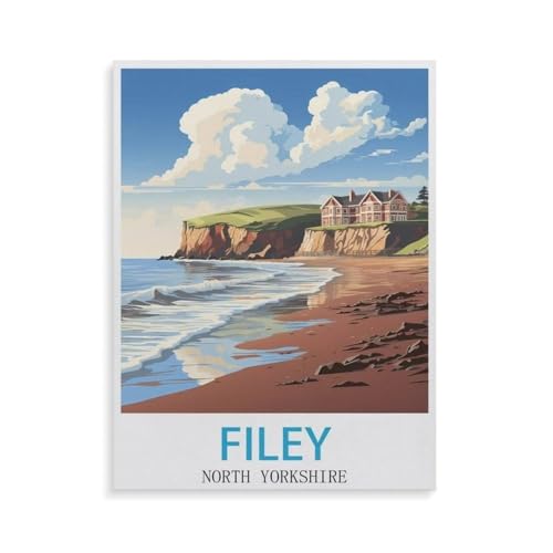 Filey North Yorkshire，Für Erwachsene Familie Stress Relief Puzzle Spielzeug - Familie Spaß Herausforderung Spielzeug - 1000 Teile Puzzle（38x26cm）-GW61 von YYHMKBYY