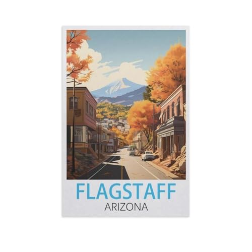 Flagstaff, Arizona，Puzzles 1000 Teile für Erwachsene, Klassische Puzzle Jungen Mädchen Puzzle für Kinder Teenager Lernspiel Spielzeug（50x70cm）-GJ38 von YYHMKBYY