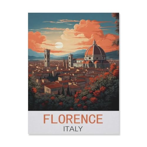 Florenz, Italien，Papier Puzzle 1000 Teile Spielzeug Für Erwachsene Dekompressionsspiel（50x70cm）-FL26 von YYHMKBYY