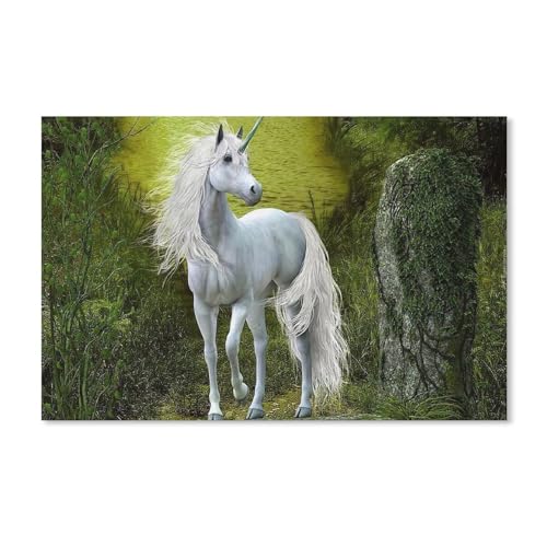 Flüsse Einhorn，Puzzles 1000 Teile für Erwachsene, Klassische Puzzle Teenager Puzzle Perfektes Pädagogisches Geschenk für Jungen Und Mädchen（38x26cm）-G82 von YYHMKBYY