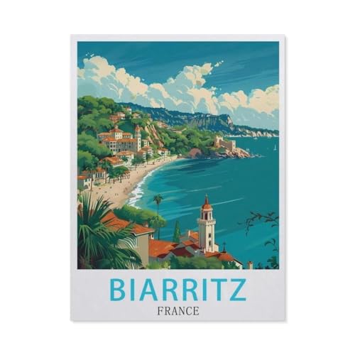 Frankreich Biarritz，Puzzles, 1000-teiliges Puzzle Für Erwachsene Und Kinder Ab 10 Jahren（50x70cm）-BA5 von YYHMKBYY