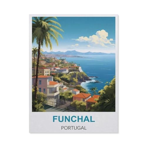 Funchal, Portugal，Puzzles, 1000-teiliges Puzzle Für Erwachsene Und Kinder Ab 10 Jahren（38x26cm）-DX60 von YYHMKBYY