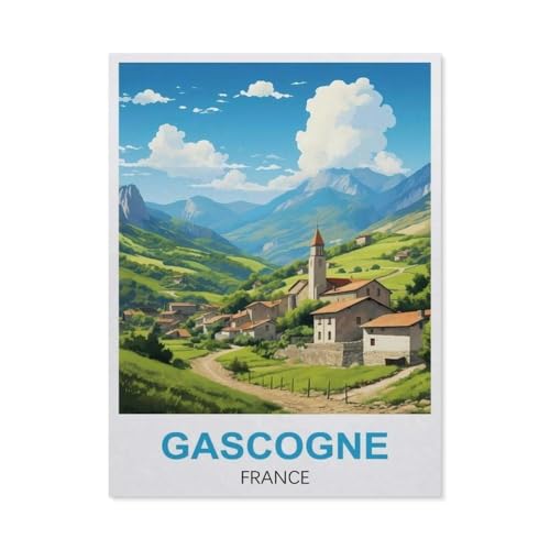 Gascogne，Puzzles, 1000-teiliges Puzzle Für Erwachsene Und Kinder Ab 10 Jahren（50x70cm）-GO53 von YYHMKBYY