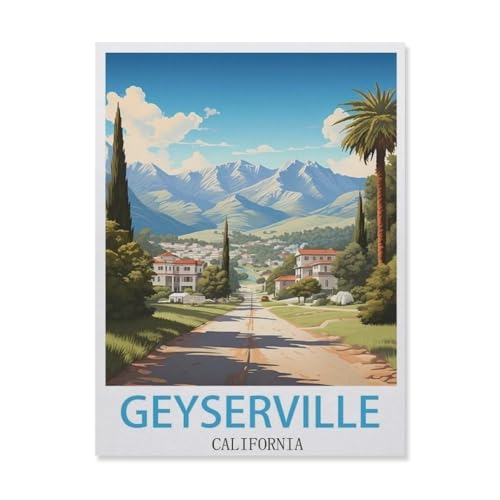 Geyserville, Kalifornien，Papier Puzzle 1000 Teile Spielzeug Für Erwachsene Dekompressionsspiel（38x26cm）-DM64 von YYHMKBYY