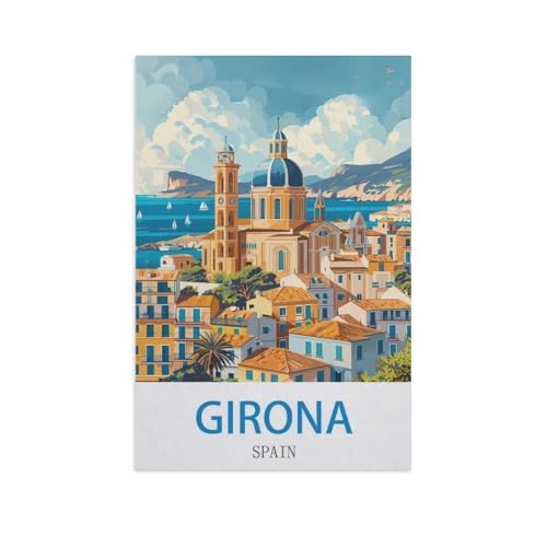 Girona, Spanien，Puzzles, 1000-teiliges Puzzle Für Erwachsene Und Kinder Ab 10 Jahren（75x50cm）-GB33 von YYHMKBYY
