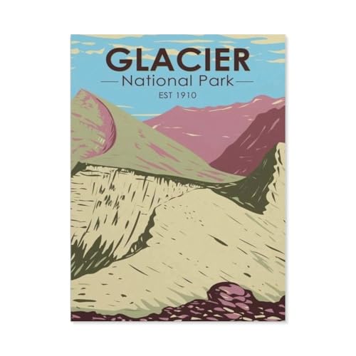 Glacier National Park，1000 Piece Puzzles Für Kid Adult Toy Geschenk DIY Game（38x26cm）-BL20 von YYHMKBYY
