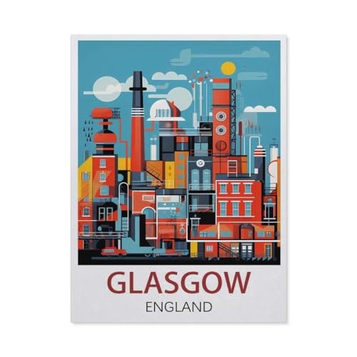 Glasgow, England, Papierpuzzle, 1000 Teile, für Erwachsene, Kinder, klassisches Geschenkspiel (50 x 70 cm) -DL56 von YYHMKBYY