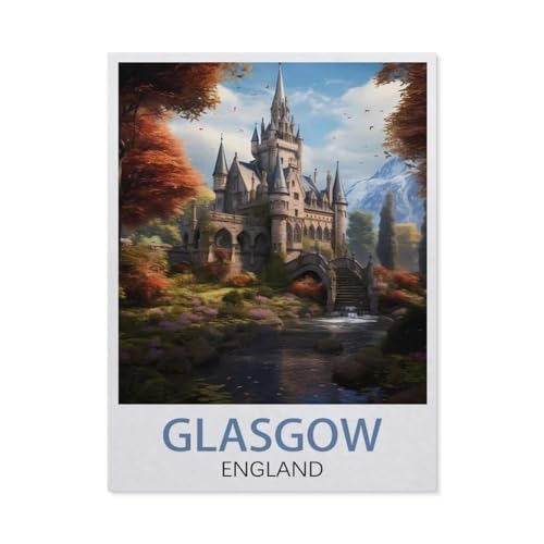 Glasgow England, Puzzle aus Papier, 1000 Teile, Lernspielzeug, Familien-Dekompressionsspiel (38 x 26 cm) -EW34 von YYHMKBYY