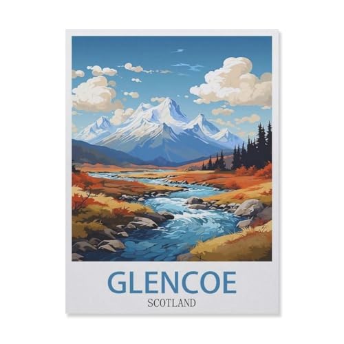 Glencoe, Schottland, Berg，1000 Teile Puzzle Erwachsene Dekompressionsspielzeug Erwachsene Ideales Pädagogisches Puzzle Erwachsene Spiele Geschenk（75x50cm）-DU1 von YYHMKBYY
