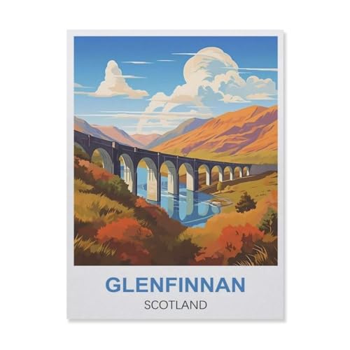 Glenfinnan Schottland，Puzzles, 1000-teiliges Puzzle Für Erwachsene Und Kinder Ab 10 Jahren（75x50cm）-ES23 von YYHMKBYY