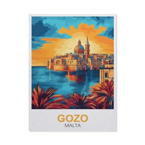 Gozo Malta, Puzzle, 1000 Teile, Holzpuzzle, geeignet für Erwachsene, Kinder, Familien, Stressabbau, Puzzle-Spiele (75 x 50 cm), FB53 von YYHMKBYY