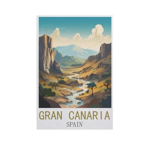 Gran Canaria, Spanien，Puzzle 1000 Teile Erwachsene Kinde Spaß Lernspielzeug Geschenke（75x50cm）-FO26 von YYHMKBYY