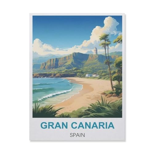 Gran Canaria Spanien，Puzzles, 1000-teiliges Puzzle Für Erwachsene Und Kinder Ab 10 Jahren（38x26cm）-FF34 von YYHMKBYY