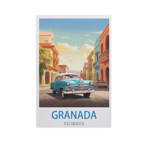 Granada, Nicaragua，Puzzles 1000 Teile für Erwachsene, Klassische Puzzle Jungen Mädchen Puzzle für Kinder Teenager Lernspiel Spielzeug（75x50cm）-GD54 von YYHMKBYY