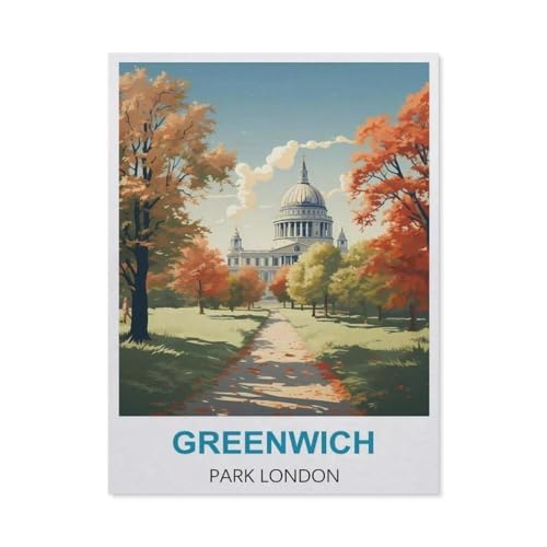 Greenwich Park, London，1000 Stück Erwachsene Holz Landschaft Puzzles Für Kinder Lernspielzeug Geschenke（75x50cm）-DH57 von YYHMKBYY