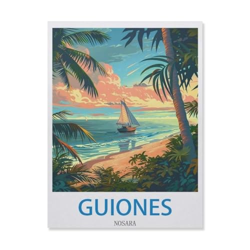 Guiones Beach, Nosara，Puzzles, 1000-teiliges Puzzle Für Erwachsene Und Kinder Ab 10 Jahren（38x26cm）-DO78 von YYHMKBYY